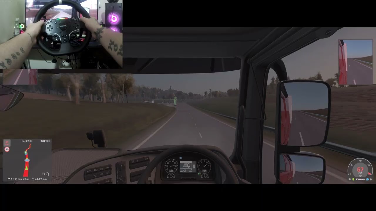 euro truck simulator 2 | chicken meat delivery | moza r5 gameplay