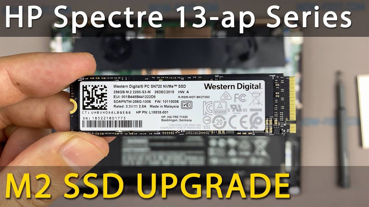 HP Spectre x360 13-ap M2 SSD Upgrade - DIY Installation Guide