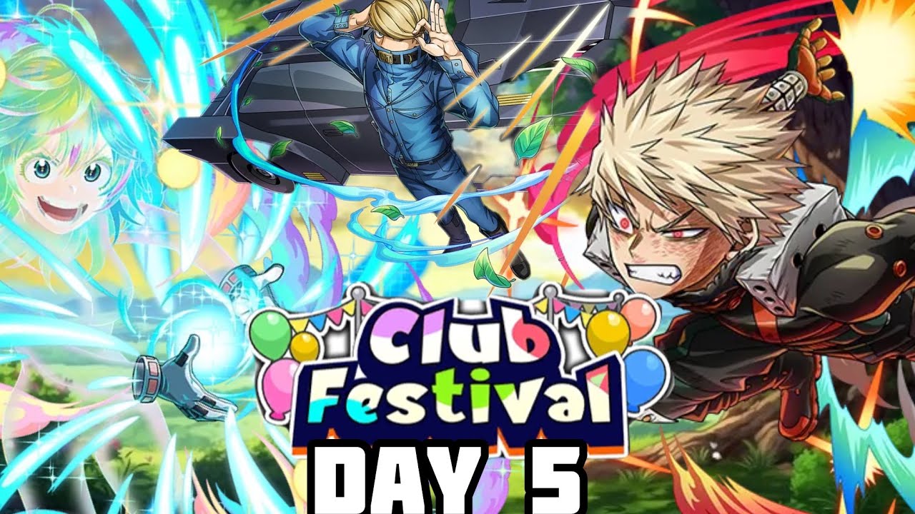 MY HERO ACADEMIA ULTRA IMPACT 9TH CLUB FESTIVAL DAY FIVE STRAIGHT BULLYING MY UNITS 
