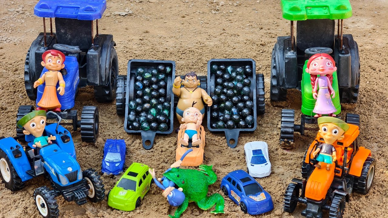 अरे बच्चों देखो!! ख़तरनाक मेंढ़क Jaggu को लेकर तालाब में कूद गया!! Gnesha toy 