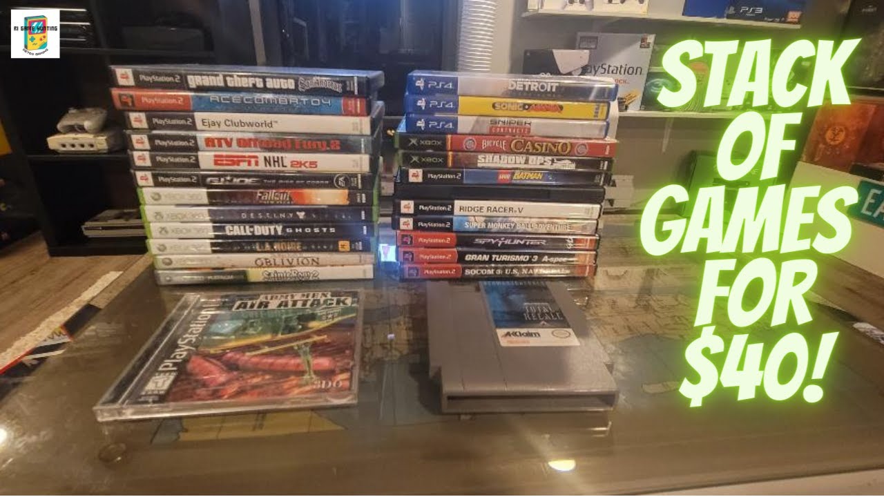 Huge Stack of Games for 40 Bucks! | Live Video Game Hunting