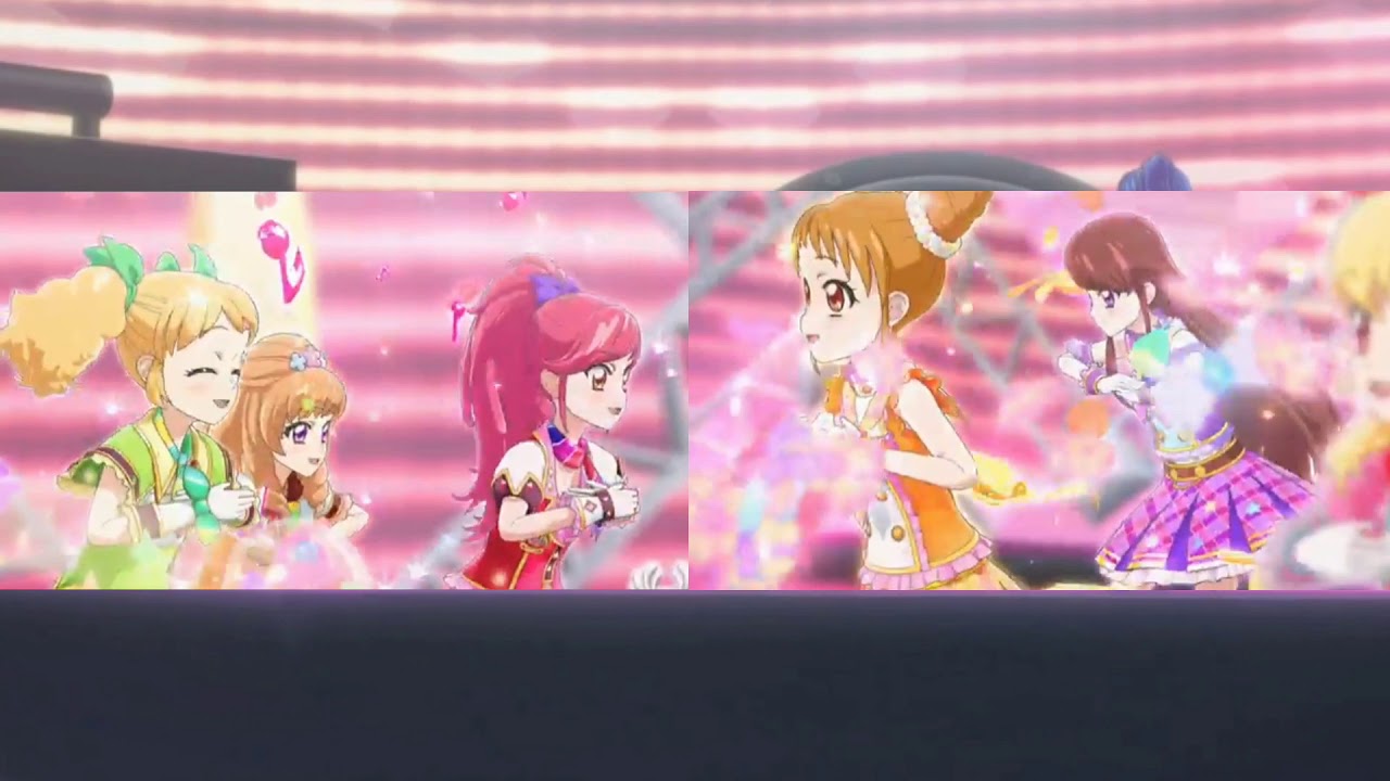 Aikatsu - happy crescendo(Starlight academy vs Dream academy)