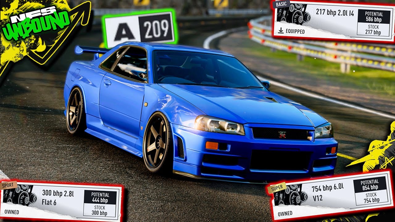 Best Engine Swap for A Tier | Nissan Skyline R34 GT-R V-Spec | Need For Speed Unbound