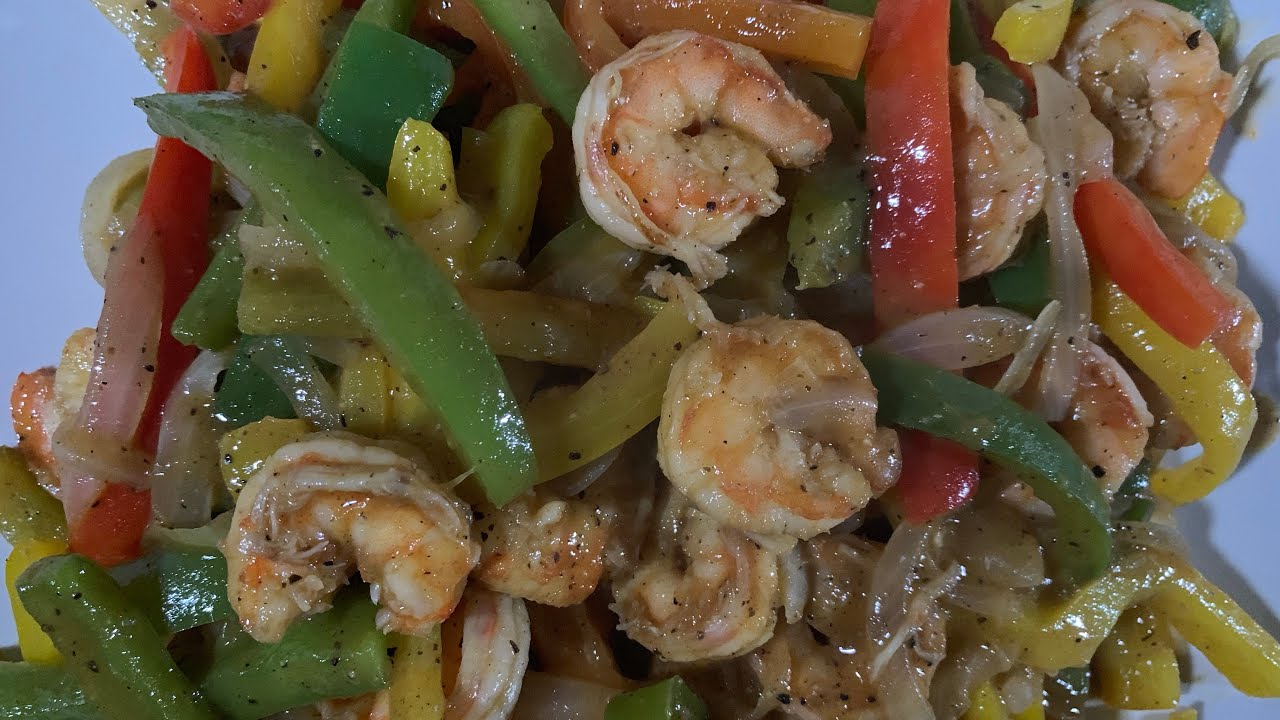 CREVETTES SAUTÉS AU POIVRON