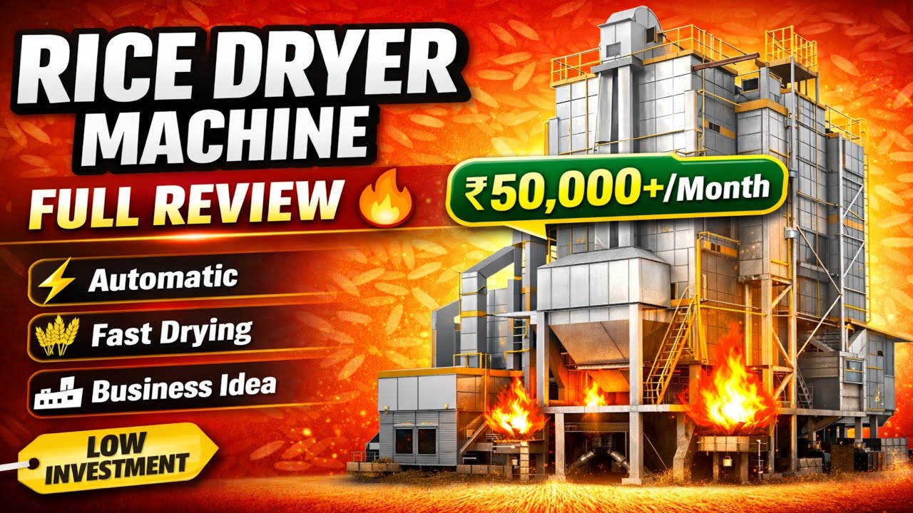 Rice Dryer machine Full review || Rice Process machine || Best Business Idea 2026🎇