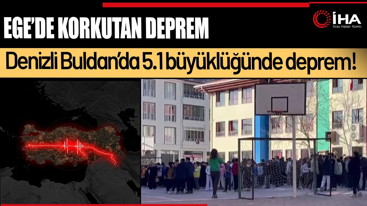 Denizli Buldan’da 5. 1 büyüklüğünde deprem!