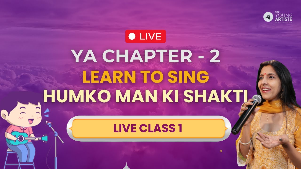 Live Class-1 | Humko Man Ki Shakti | Morning Class with Malvika Ma'am | #live #youtube #singing