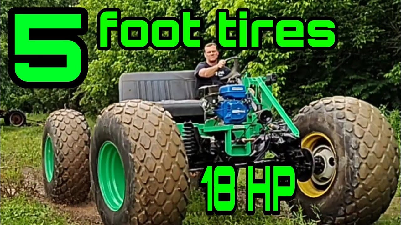 Monster Truck powered by a Duromax 440 18 HP engine with 4 speed transmission. F-350 go-kart truck.