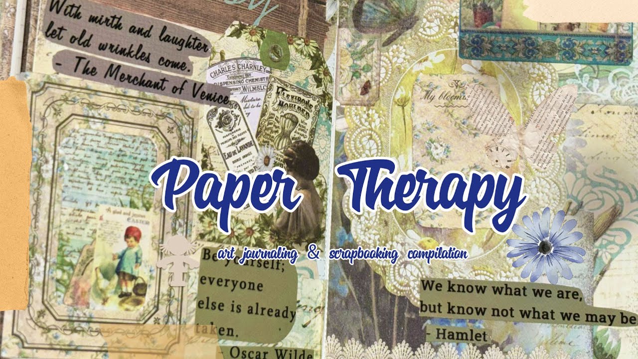 ASMR Paper Therapy ✨ Art Journaling & Scrapbooking Compilation (30 Mins) #scrapbookcraft