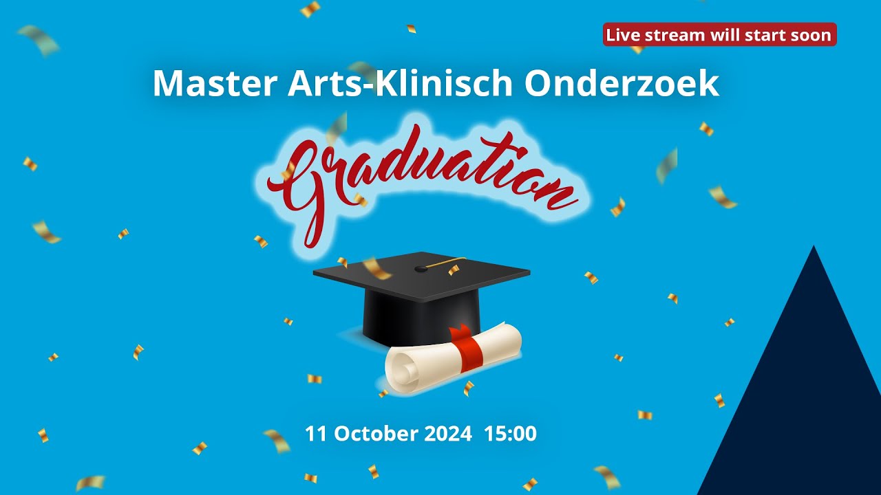 Diploma uitreiking Master Arts-Klinisch Onderzoek