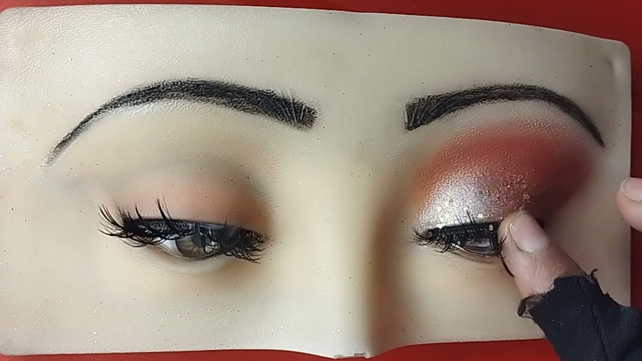 Peach Sliver Eye Makeup🧡🥀Eyes Makeup| Bridal makeup| Marriage Event &Party Eyes Makeup|@NazGlamz25