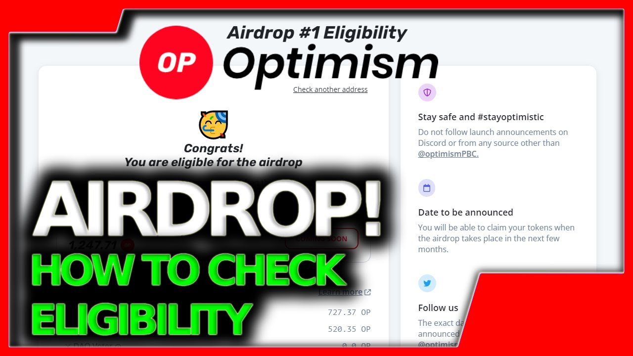 BIG NEWS - OPTIMISM Airdrop Confirmed - How to check your eligibility