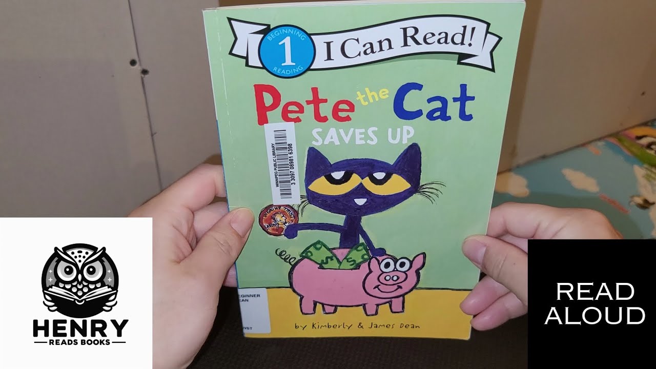 Henry Reads Pete the Cat Saves Up | Read Aloud Kids Books