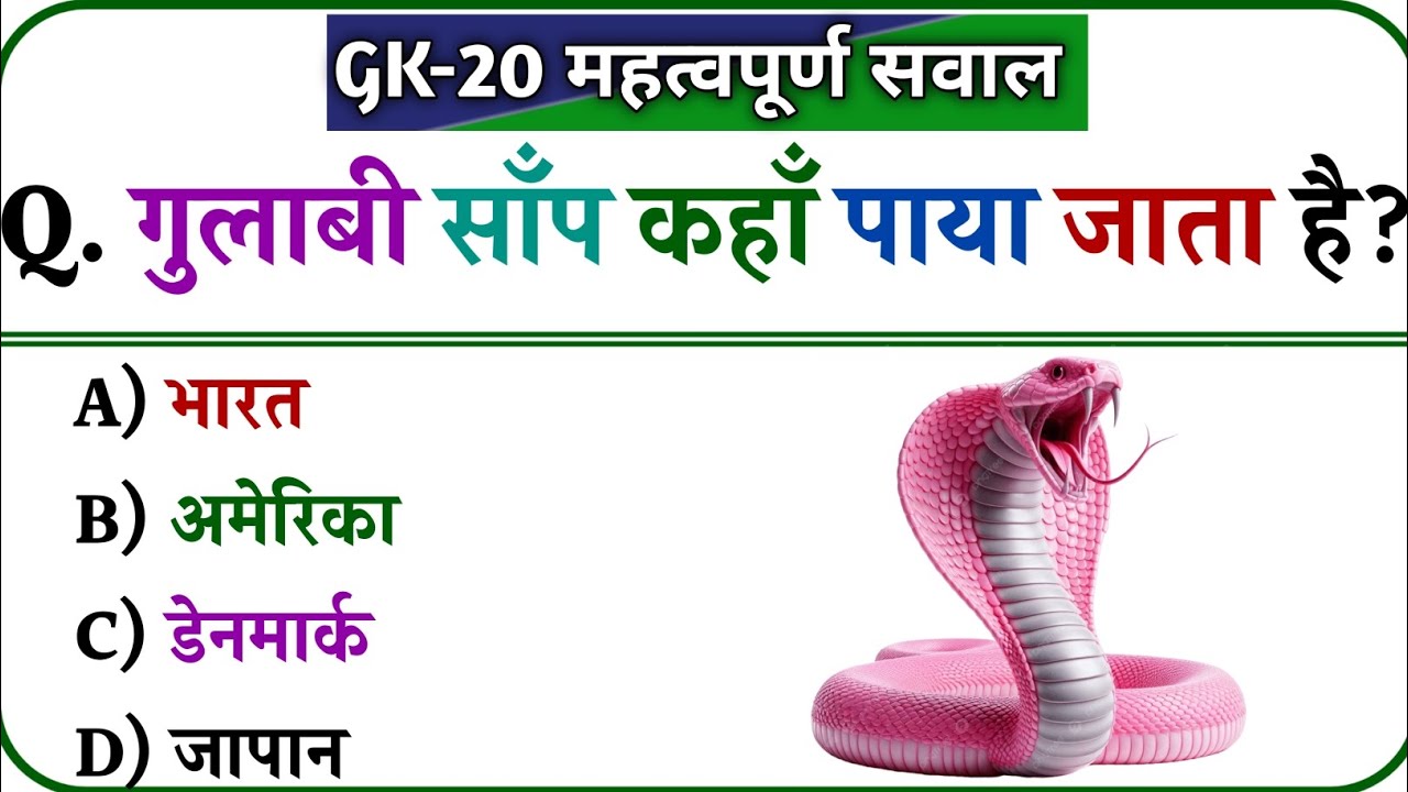 Most Important 20 Gk Questions 🤔|| Gk Questions ✍️ || Gk in Hindi || Gk Quiz || Nick's Gk Hub ||