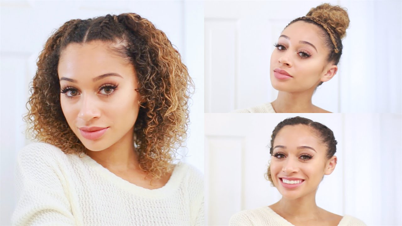 3 Curly Hairstyles For Back To School