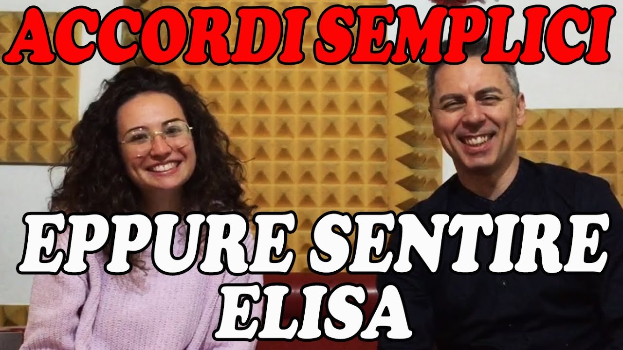 Eppure sentire (Un senso di te) - ELISA - Tutorial Pianoforte - Accordi facili