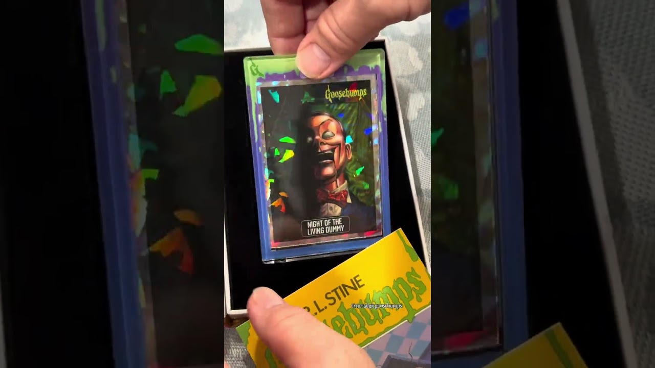 Unboxing the awesome @saturdaymorningcards Goosebumps limited edition cards! 