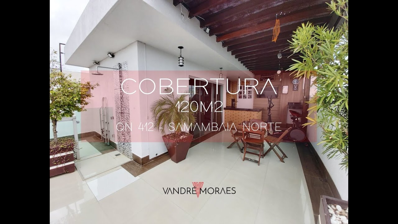 Apartamento Cobertura em Samambaia | 120m2 | Brasília DF | 3 Quartos | Moderna e com Armários