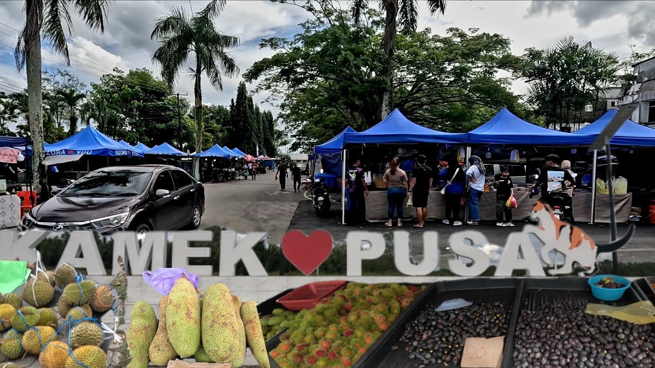 Sarawak WALKING TOUR PEKAN PUSA bahagian Betong🌼Pekan kecil yang damai gais😍