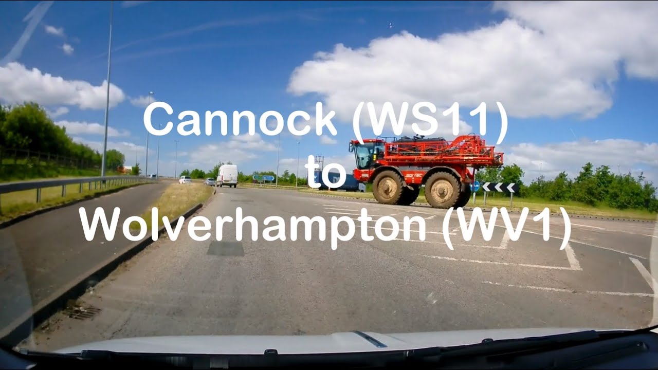 Driving from Cannock to Wolverhampton (UK)
