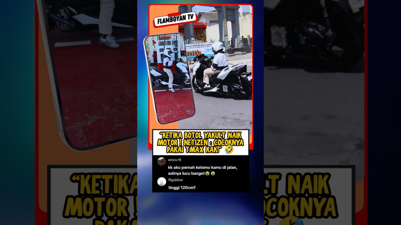 Botol Yakult&rdquo; Naik Motor&hellip; Netizen Auto Ngakak Liatnya! 😂 #shorts #viral #fyp