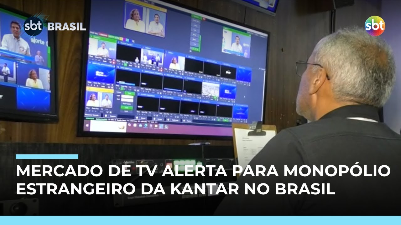 Medição de audiência: mercado de TV alerta para monopólio estrangeiro no Brasil | #SBTBrasil