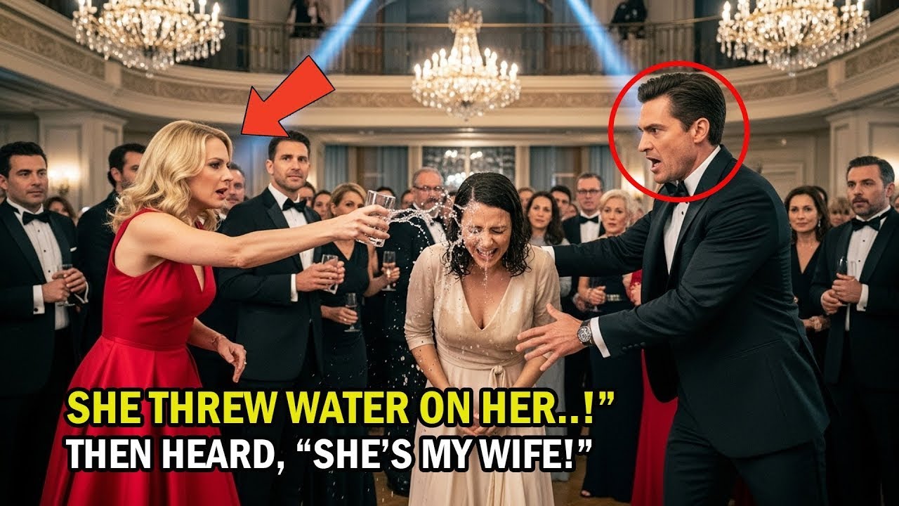 The Elite Brand Owner Mocked Her and Threw Water — Until the Billionaire Said, “She’s My Wife!