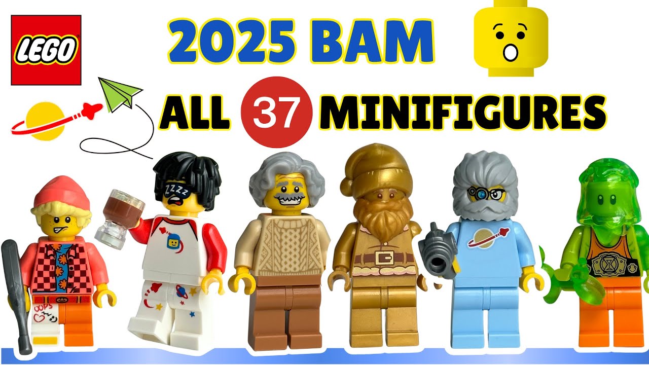 LEGO 2025 BAM (Build A Minifigure) - All 37 Minifigures Complete Guide