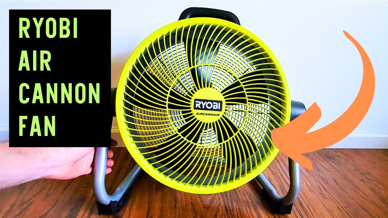 Ryobi Air Cannon Fan is a Powerful Hybrid Electric and Battery Powered Fan