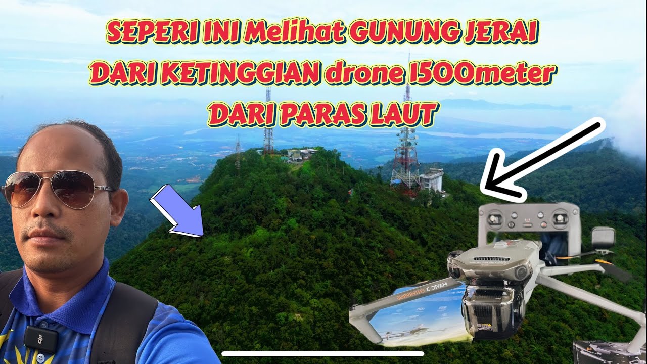 Puncak Gunung jerai dari ketinggian 1500meter dari paras laut! Sangat detail video ini