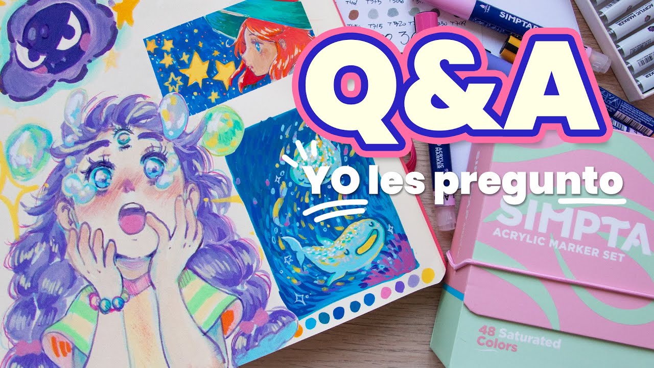 Q&A pero yo les pregunto a USTEDES ✏️ Arrtx Simptap 48 Draw with me