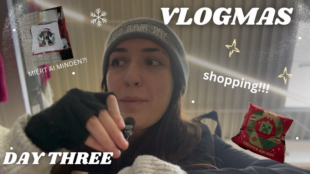 KARÁCSONYI DEKORÁCIÓ shopping !!  - VLOGMAS DAY 3 🎄