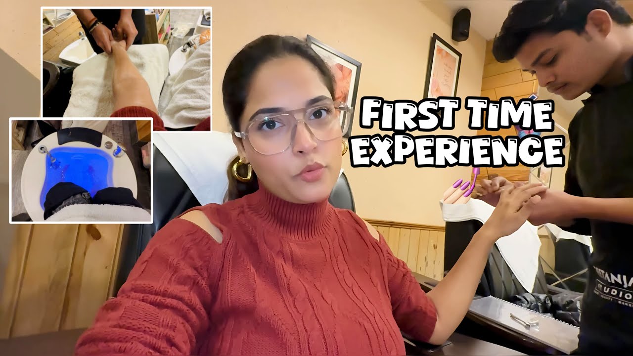 First Time Salon Experience in Varanasi 💅 | Tanishq Singh | Varanasi 