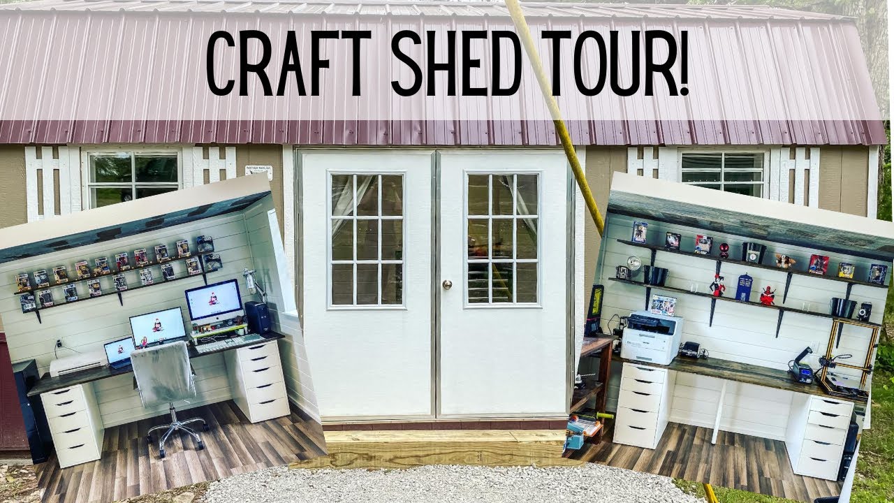 Craft Shed Tour! The Soap Studio is Finally Done! Craft Room Tour 2020