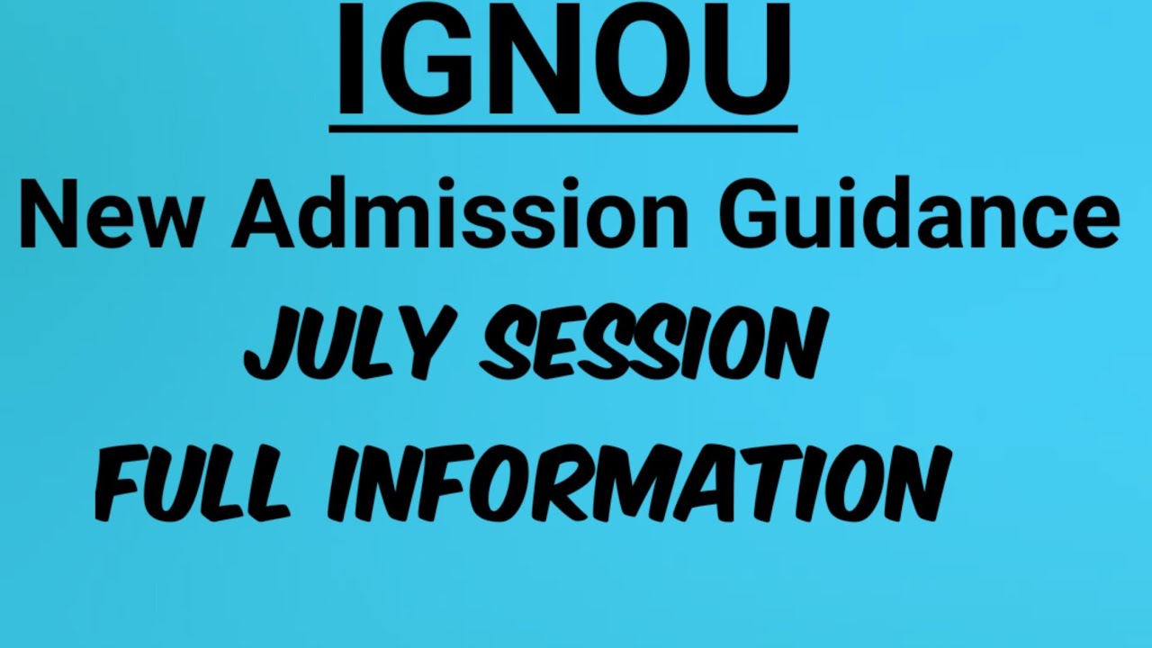 IGNOU|After Admission|Exam|Assignment