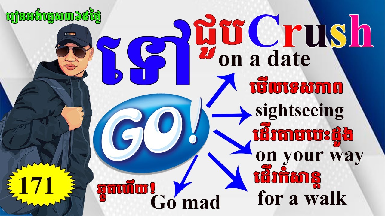 Study English, Ep.171- Common English Phrases With Go |Dek Rean|