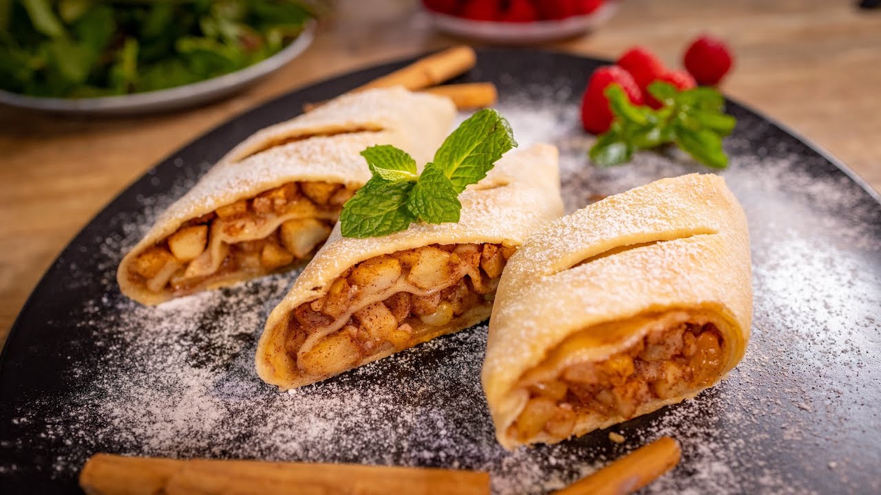 Без Глютена! Штрудель с Яблоками и Корицей. Все Секреты приготовления!