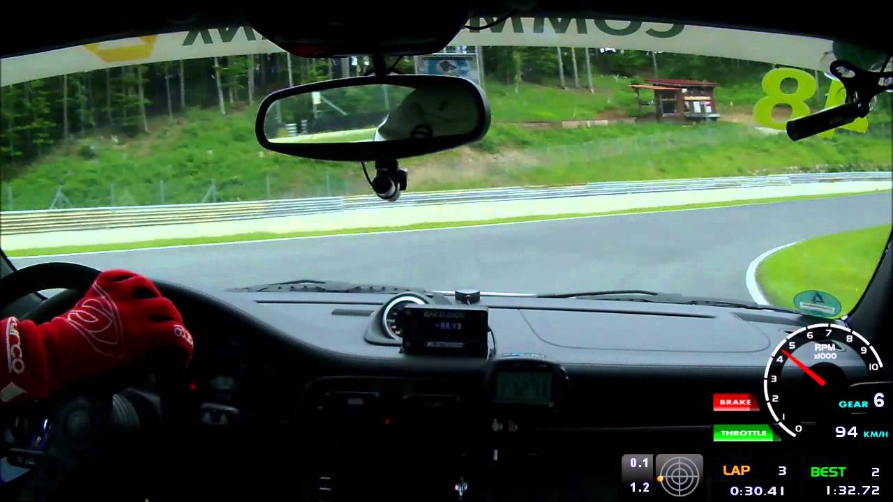 2015 Salzburgring Porsche 911 997 GT3 MK2 Trackday Laptime 1.31