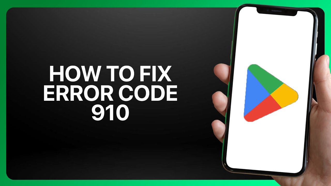 Как исправить ошибку с кодом 910 в приложении Google Play Store в 2025 году! Инструкция.