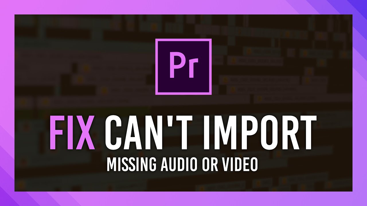 Fix Can't Drag into Premiere Pro | Audio or Video Only & More
