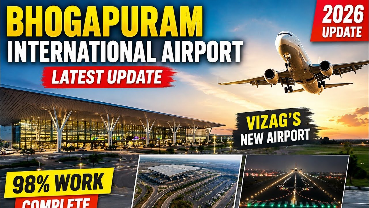 Bhogapuram International Airport Latest Update 2026 | Vizag New Airport Opening | June 2026