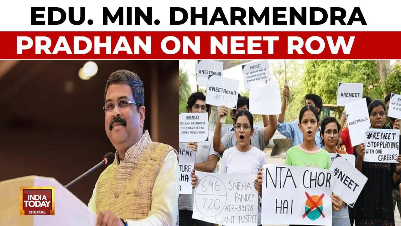 Education Minister's Big Briefing On NEET Row Says Grace Marks Were Due To Loss Of Time