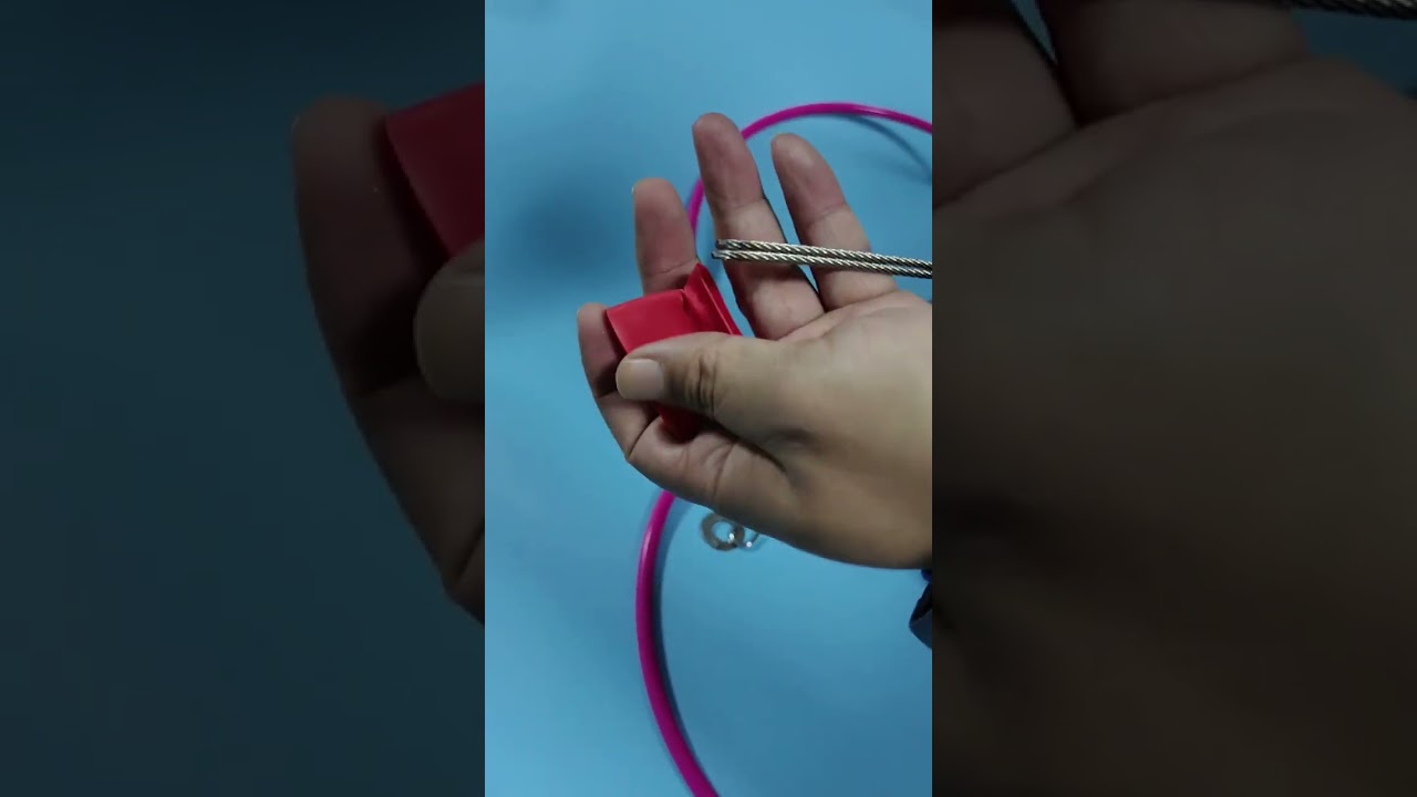 Female chastity belt adjustment demonstration