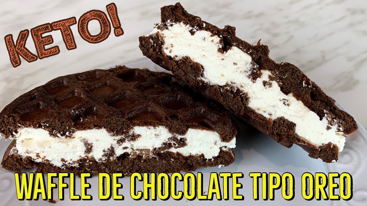 WAFFLE DE CHOCOLATE KETO | OREO KETO WAFFLE | DIETA KETO | DIETA CETOGENICA