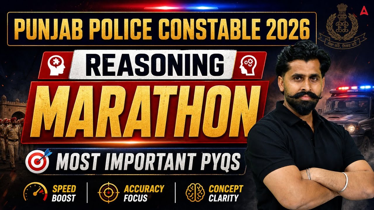 Punjab Police Constable 2026 | Reasoning Marathon | Most Important PYQs | By Satnam Sir