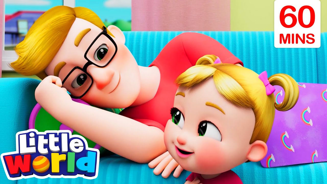 Daddy is sick  | Little World| Cartoons for Kids - Explore With Me!