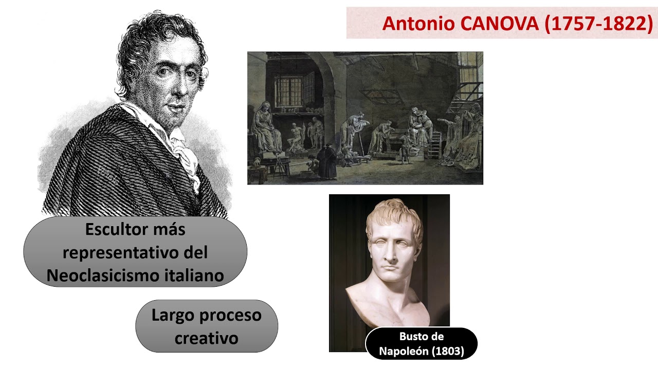 La escultura neoclásica.