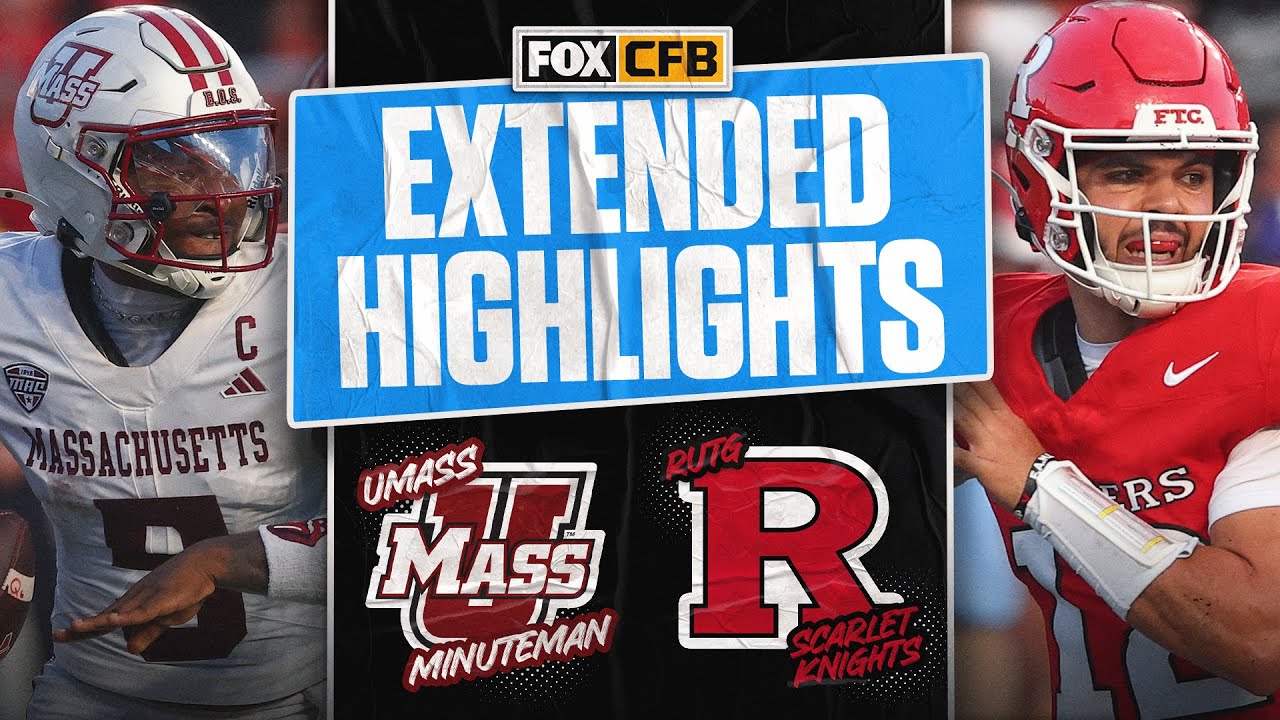 UMass Minutemen vs Rutgers Scarlet Knights Highlights 🏈 FOX College Football