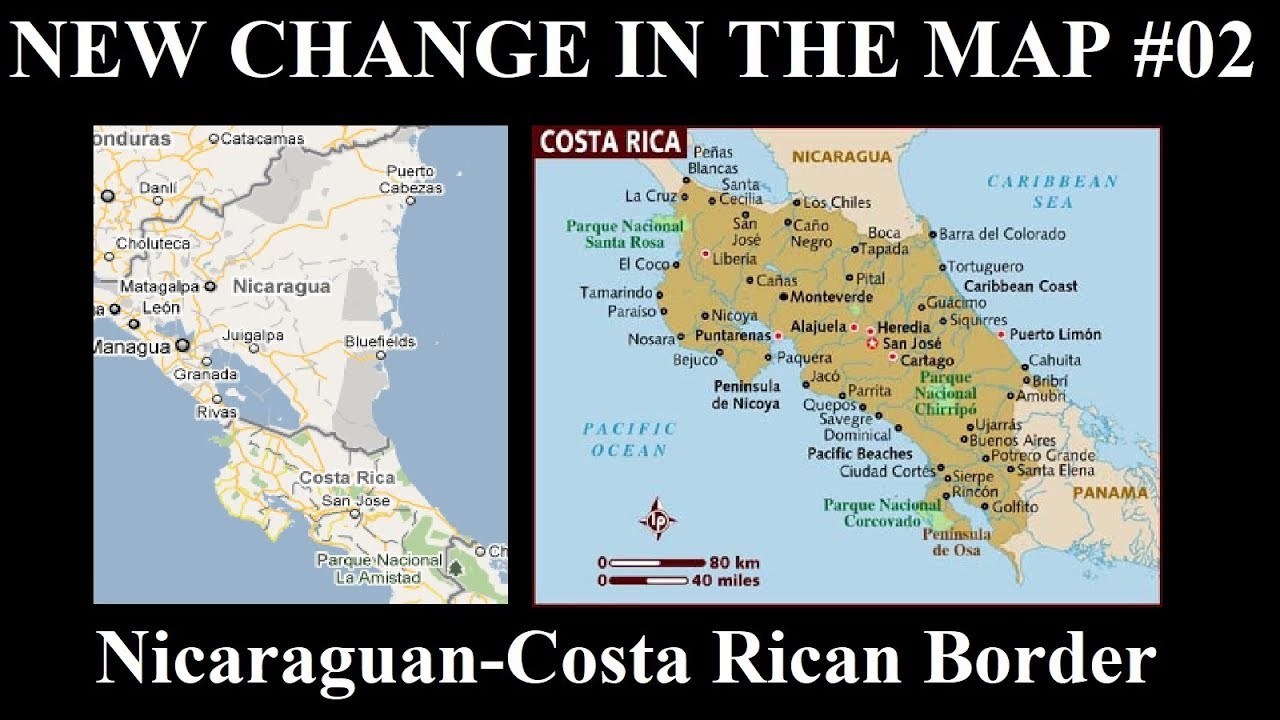 New Change in the Map - 02: Costa Rica Wins Land From Nicaragua