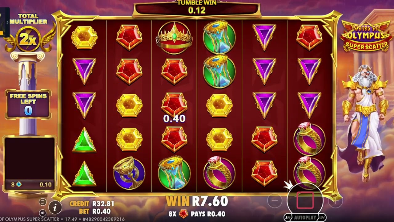 Gates of Olympus Super Scatter! Chilled Bonus session with R100!